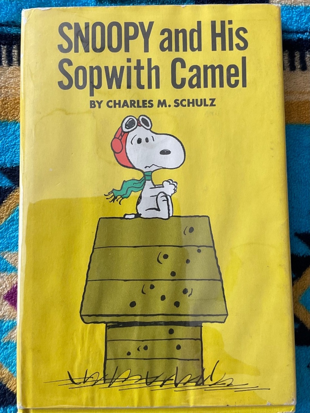 VTG-1969 Snoopy & his sopwith camel hardcover book, Charles M Schulz